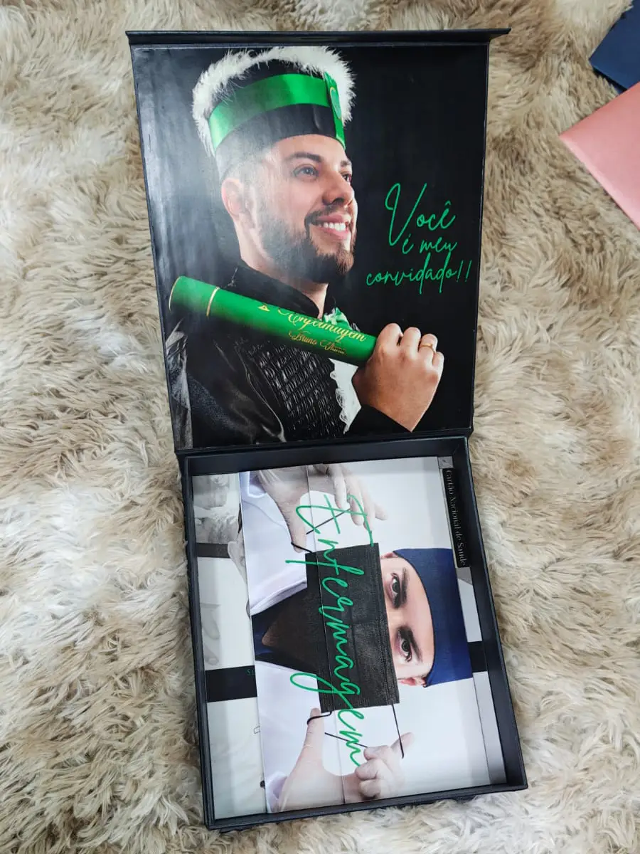 Convite Caixa Enfermagem - Invite Studio